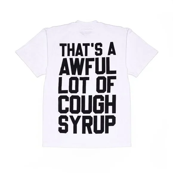 NWT That’s A Awful Lot Of Cough Syrup ALOCS T-Shirt | White | XL | Ships Free - Picture 2 of 2